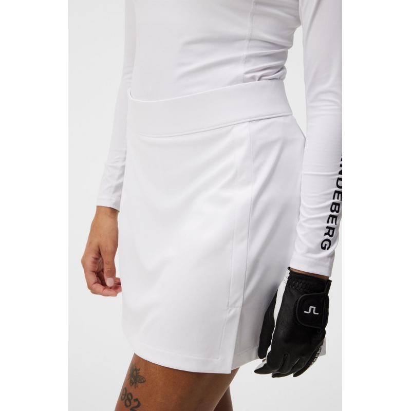 J.Lindeberg J.Lindeberg Amelie Mid Golf Skirt Hvit gwsd06338 Gjertsen Sport 12