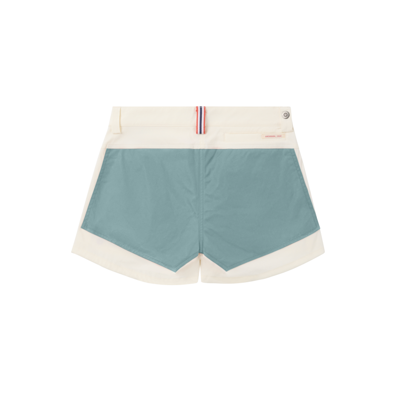Amundsen Sport Amundsen 5Incher Field Shorts Dame Offwhite-Stormy Blue wss53.2 Gjertsen Sport 2