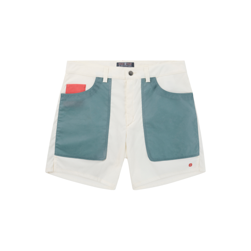 Amundsen Sport Amundsen 7Incher Field Shorts Herre Hvit-Stormy Blue mss53.2.010 Gjertsen Sport 1
