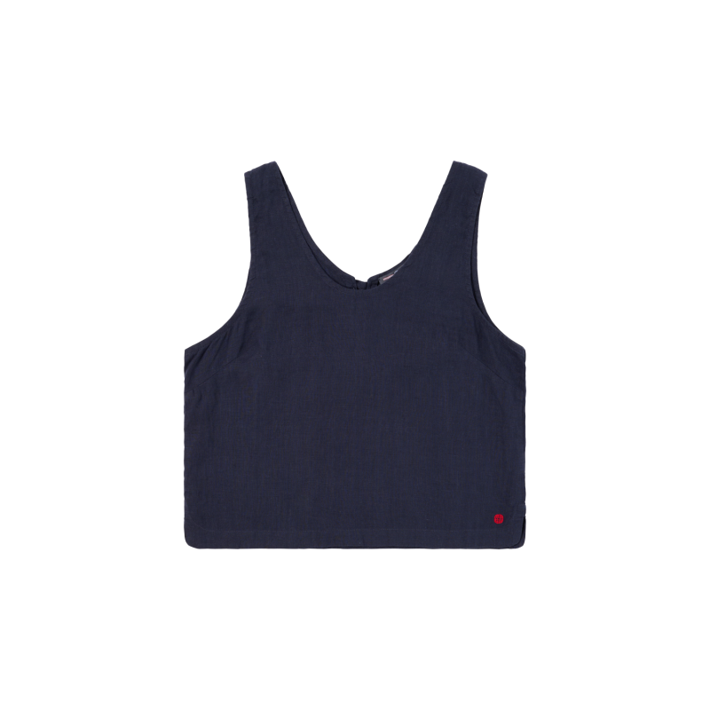 Amundsen Sport Amundsen Safari Linen Top Dame Faded Navy wsh68.2 Gjertsen Sport 1