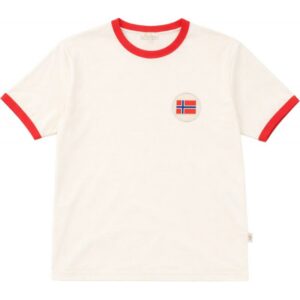 Fanhaus NFF Retro Away T-skjorte Hvit Norge 12312-101 Gjertsen Sport 1