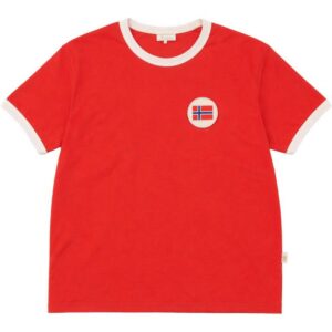 Fanhaus NFF Retro Home T-skjorte Rød Norge 12311-231 Gjertsen Sport 1