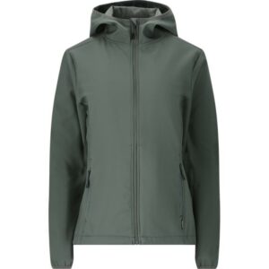 Whistler Luango Hooded Softshell Jakke Dame Grønn W242135 Gjertsen Sport 1