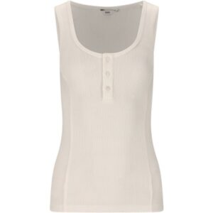 NOU Marjory S-S Rib Top Dame Hvit NOU261560 Gjertsen Sport 1