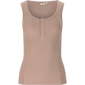 NOU NOU Marjory S-S Rib Top Dame Bark NOU261560 Gjertsen Sport 1