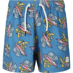 Zig Zag Zigzag Poolparty Badeshorts Barn Blå Print z261034 Gjertsen Sport 1